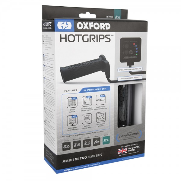 Oxford Oxford Retro Hotgrips UK Specific
